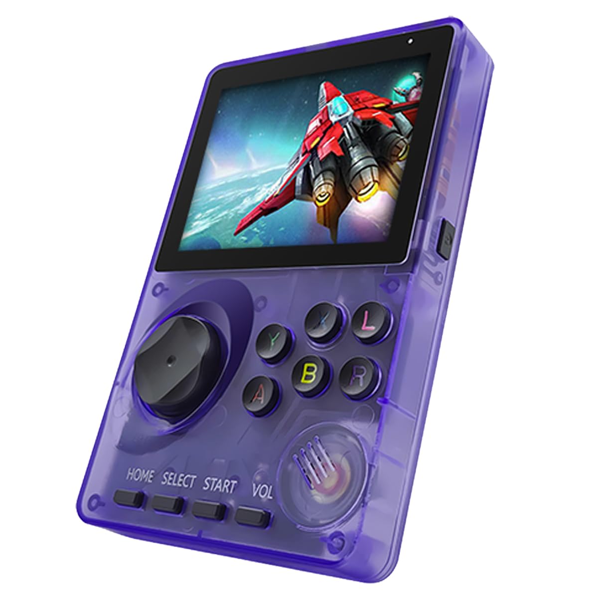 16 Bit Video Game Console for Kids Adults，2.8-inch Super Wide Lcb Preloaded 100 HD Handheld Game Console Seniors Electronic Game Player (Purple)