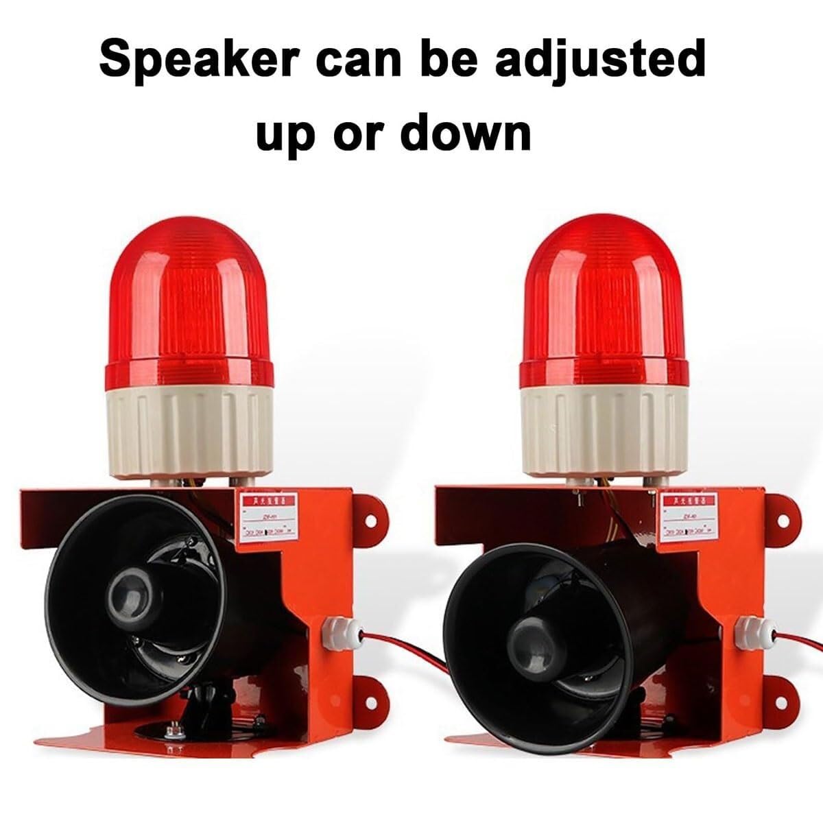 Security Home Alarm Industrial Sound and Light Alarm Siren,120dB Security Warning Lamp Horn Tower,IP55 LED Strobe Light for Factories(Blue,380V)