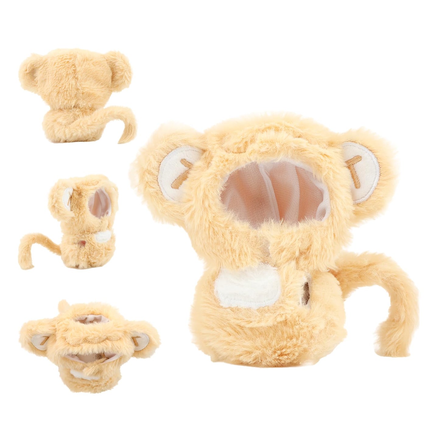 HiOKOU Clothes for labubu 17cm Accessories Suit Cute Clothes for Doll Dress up Animal Style Outfits (NO Doll)（Monkey）
