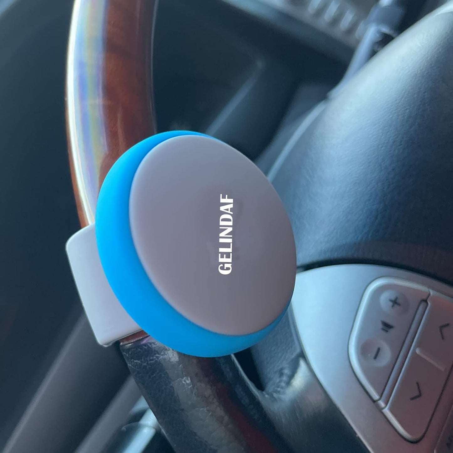 Universal Car Steering Wheel Knob Spinner - Silicone Non-Slip Suicide Knob with Bearing Durable Steering Wheel Spinner Ball for Car, SUV, Trucks, Tractors, Mowers and Boat Easy Installation