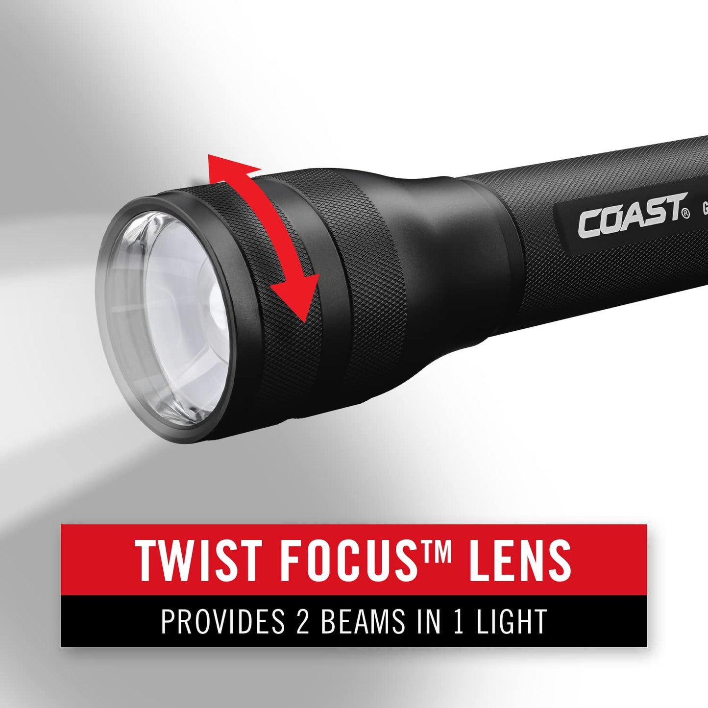 Coast® G55 Led Flashlight - 750 Lumen, Black, One Size, Model 21714, Batteries Included