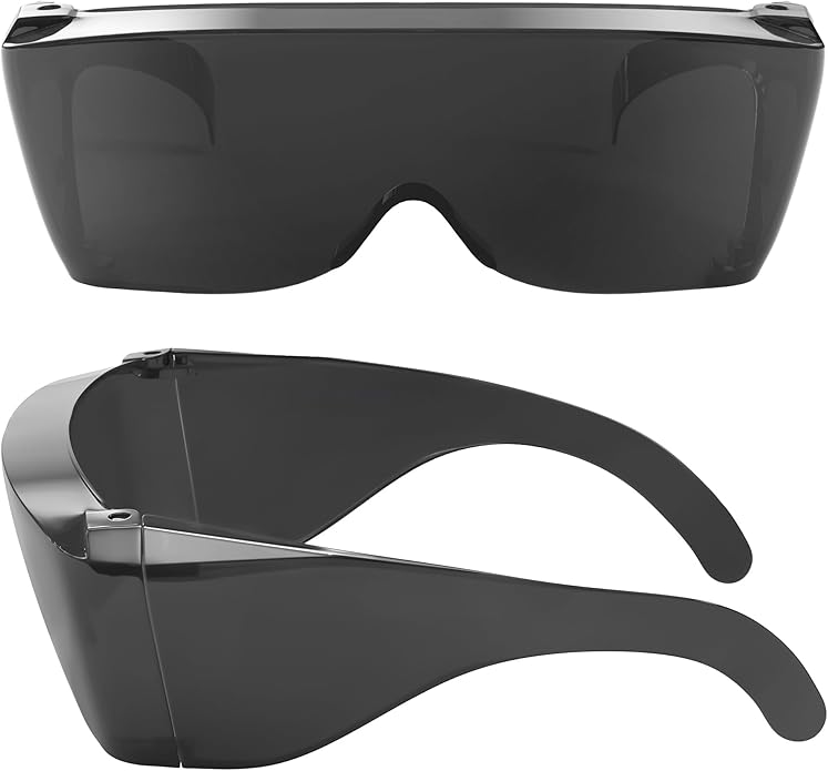 Wise Eyewear Cover-Ups Black Fit Over Sunglasses - Wrap Around Sunglasses - People Who Wear Prescription Glasses in the Sun