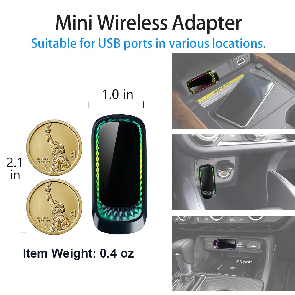 Magic Link Carplay, Android Auto Wireless Adapter And Carplay Wireless Adapter, 2 In 1 Usb Dongle Works With Both Iphone And And