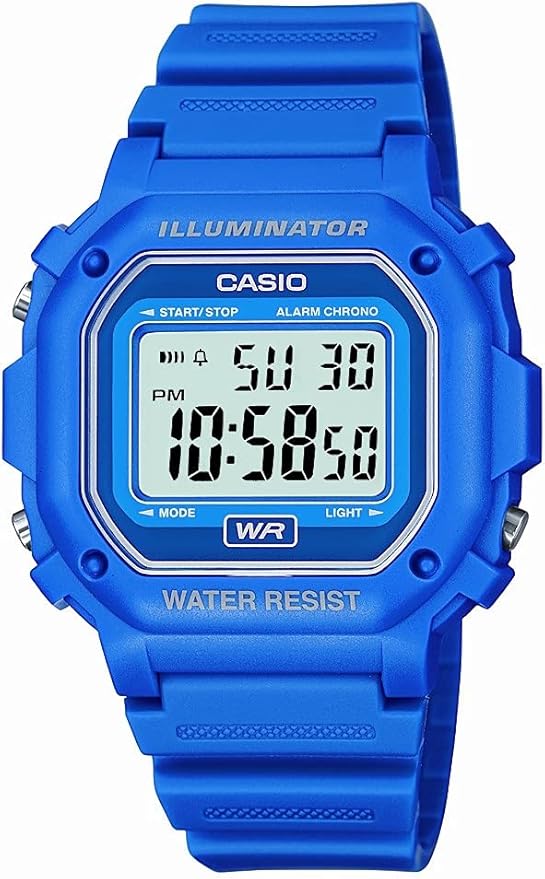 Casio F108WH Series | Men's Digital Watch | Illuminator | Water Resistant | LED Light | Daily Alarm | 1/100 SEC Stopwatch...