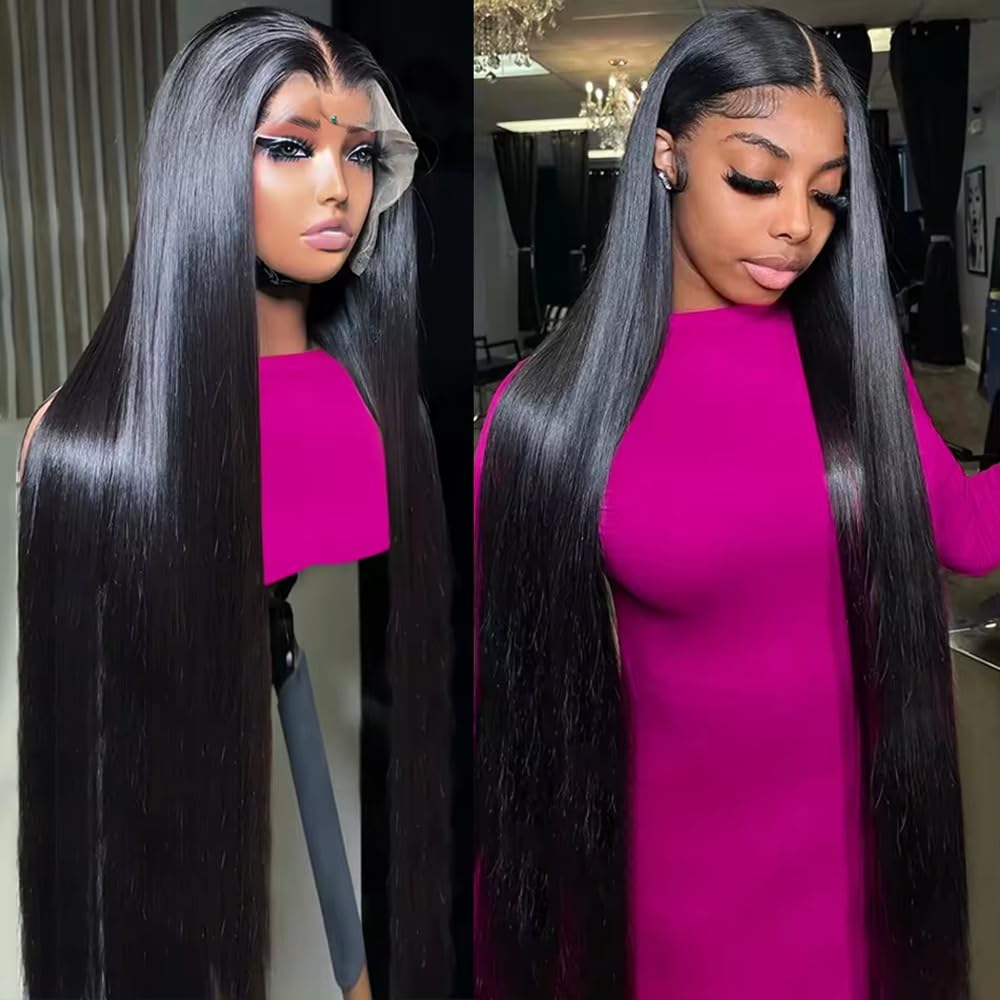 KFgood 13x6 Lace Front Wigs Human Hair Glueless Wigs Human Hair 200% Density HD Lace Front Wigs Human Hair Pre Plucked with Baby