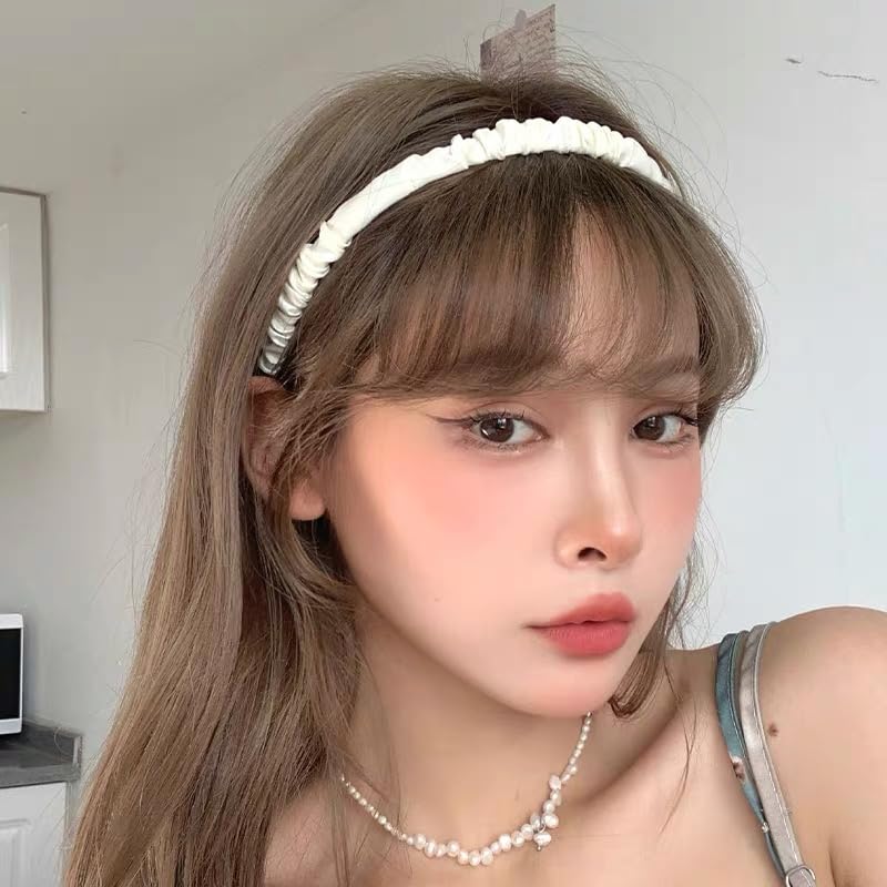 Agirlvct Headbands for Women, Non Slip Flower & Pearl Hairband, Cute Fashion Wide Hair Bands,Multi-style Headband Pack Bir...