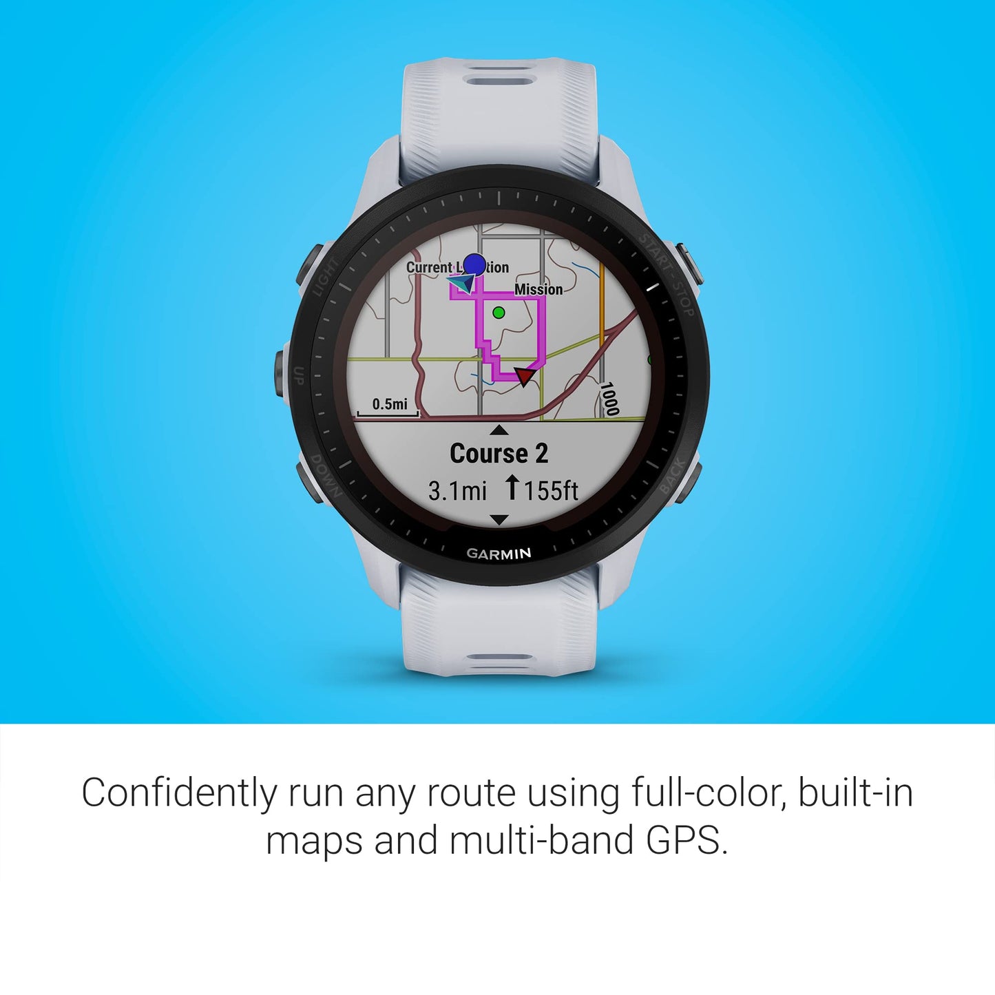 Garmin Forerunner 955 Solar, Gps Running Smartwatch With Solar Charging Capabilities, Tailored To Triathletes, Long-Lasting Batt