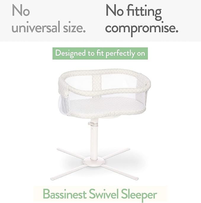 Bassinet Fitted Sheets for Halo Bassinest Swivel Sleeper Mattress – Snuggly Soft 100% Jersey Cotton – 2 Pack – Dusty Blue + Navy – 2 Pack