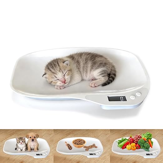HMRCYTE Small Animal Digital Scale, Pet Scale with LCD Display, Puppy Scale, Electronic Kitchen Food Scale, (Max 33lbs),14...