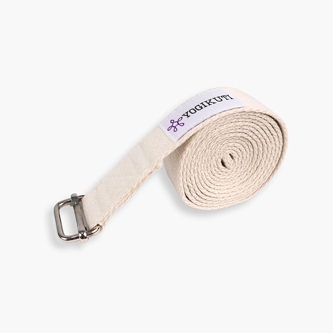 Yoga Strap - Adjustable D-Ring Buckle Yoga Belt for Pilates, Gym Workouts, and Physical Therapy | Improves Sitting Posture...