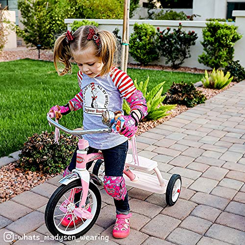 Kids Bike Gloves for Balanced Bike Mountain Bicycle Biking I Breathable Fingerless Toddler Kids Cycling Gloves with Extra ...