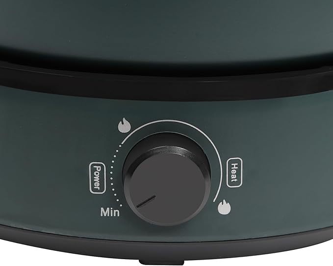 4L/4.2Qt Electric Hot Pot,Portable Electric Pan 1350W,Non-Stick Electric Skillet 1-5 People,Multi-Cooker for Parties, Barbecues,Camping,Travel (Green)