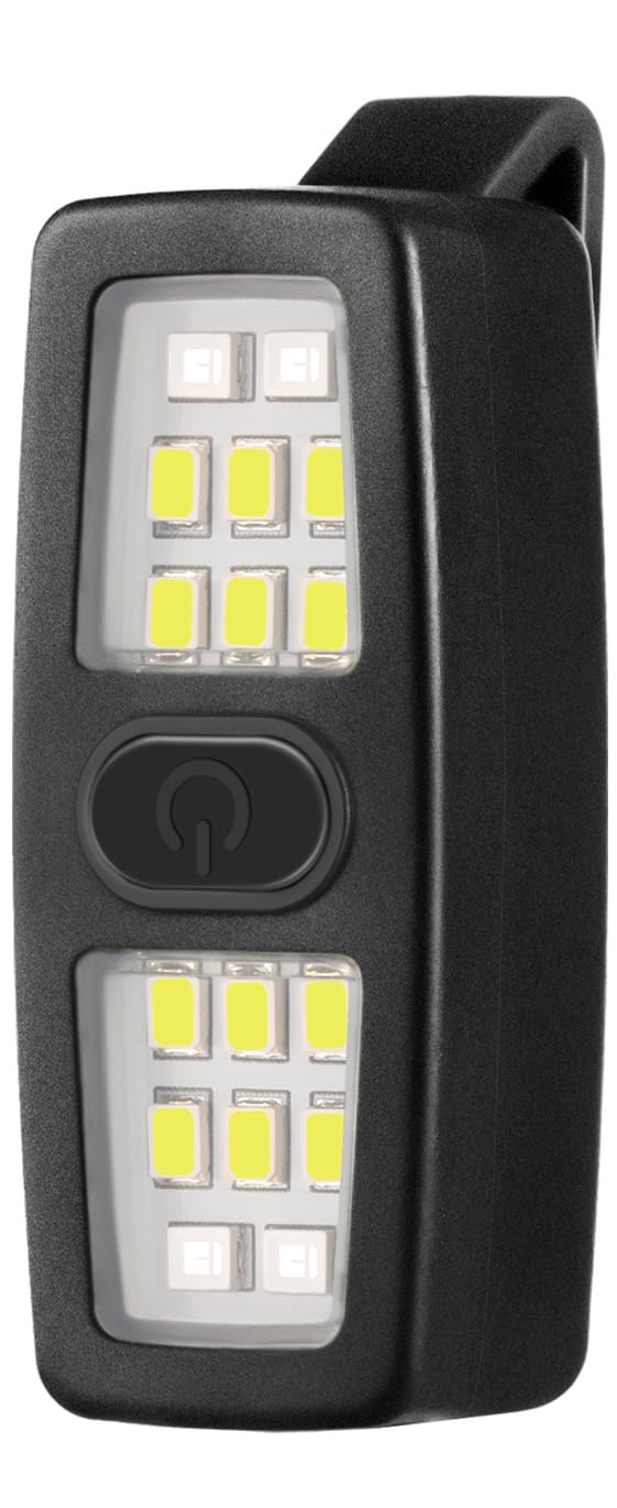 Lembopo Small Rechargeable EDC Flashlight, Clip on Running Lights Gift for Runners, Safety Bike Lights for Dog Walking at Night,