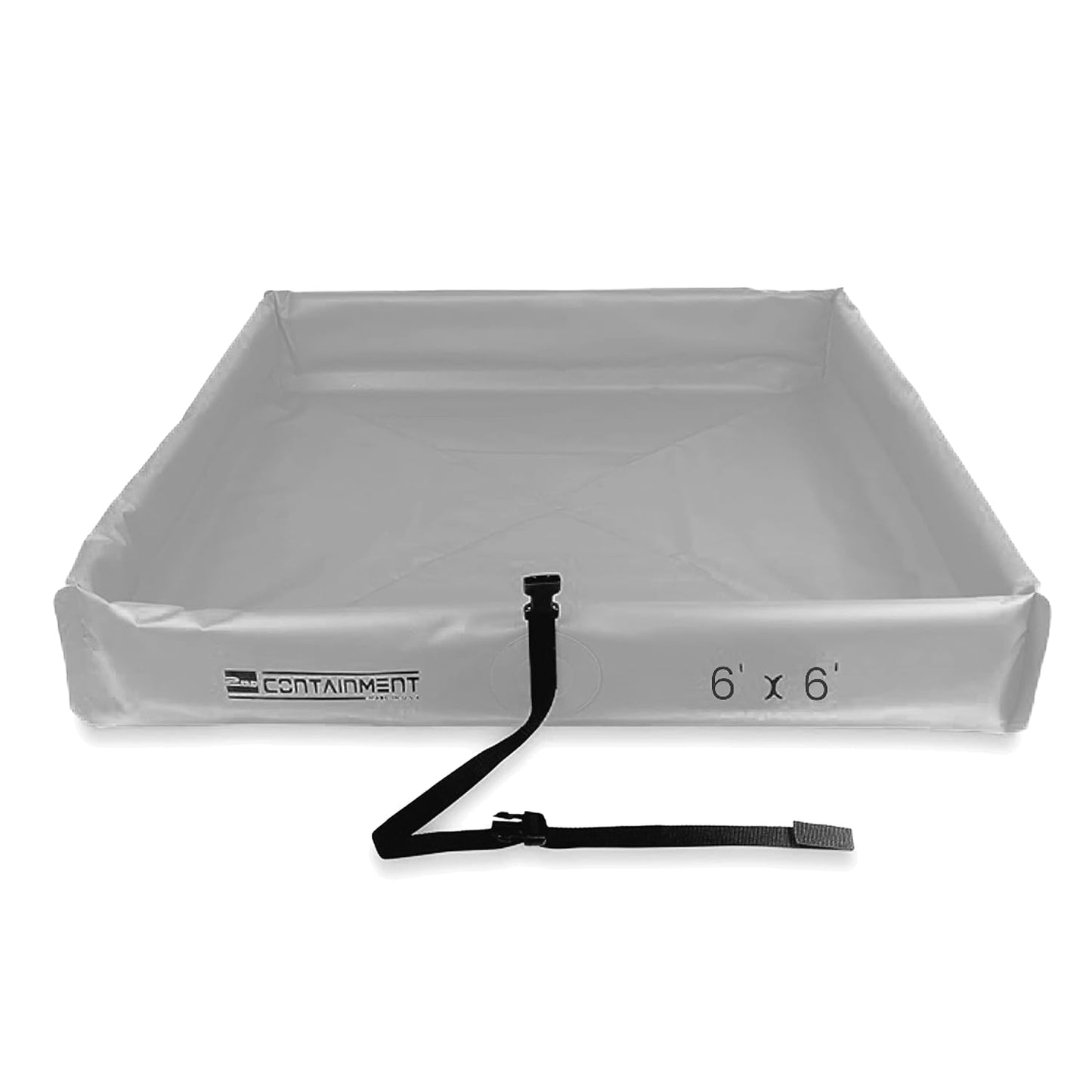 Spill Containment Berm - 22 oz PVC, 6’ x 6’ x 6” - Grey