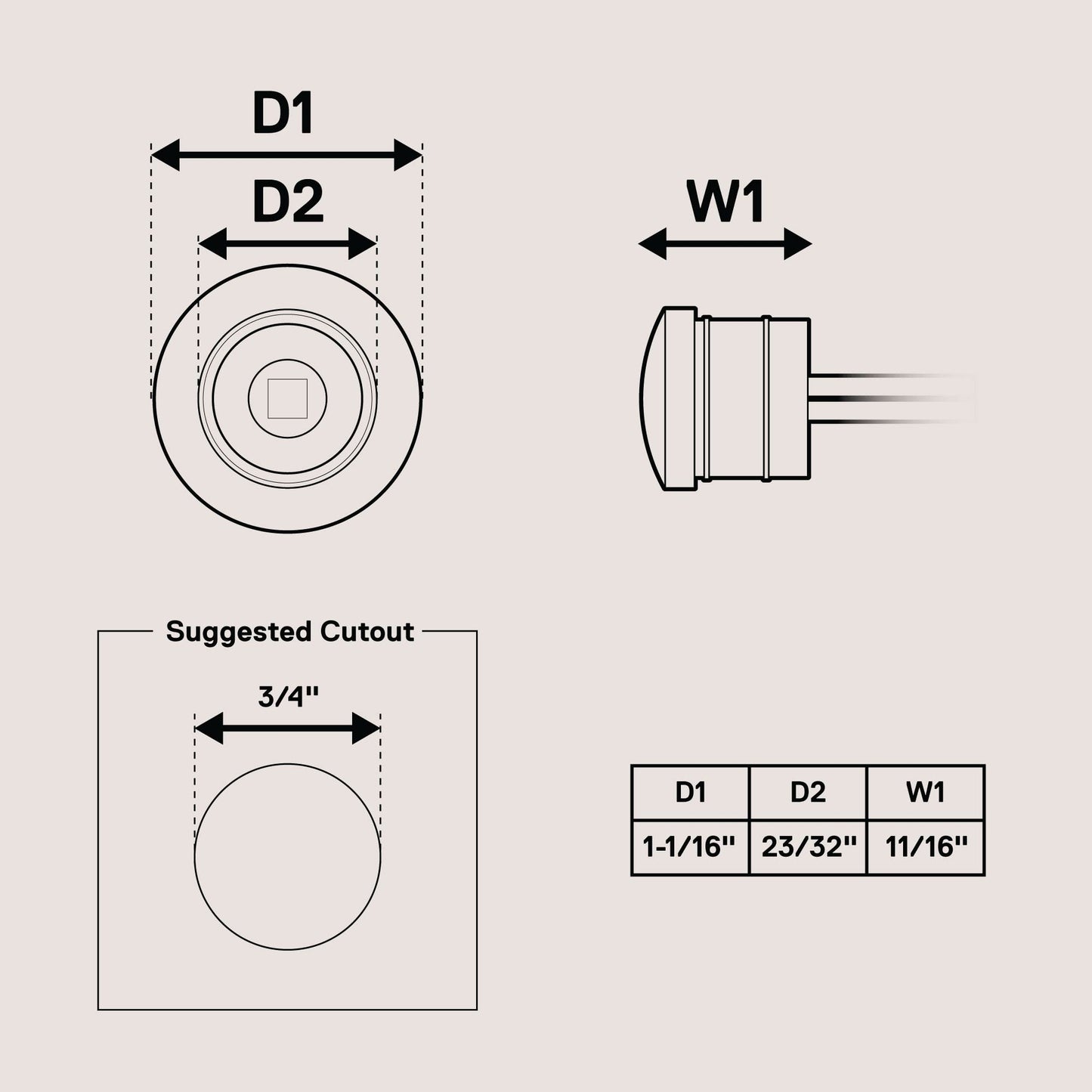 Online Led Store 3/4 Round Red Led Marker Light - 3 Wire, Ip67 Waterproof, Dot Certified For Trailers And Trucks