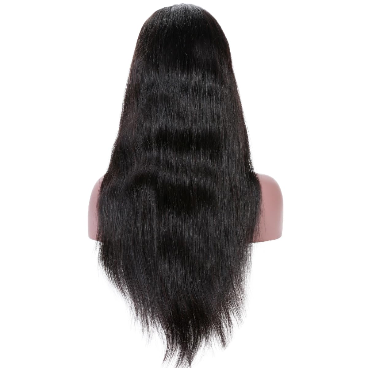 360 Lace Wigs Natural Straight Brazilian Virgin Human Hair Wigs with Pre Plucked Natural Hairline, Slightly Bleached Knots 150%