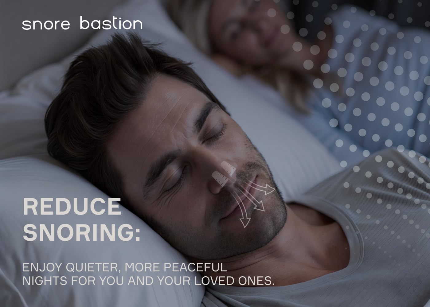 Snore Bastion Nasal Dilators for Sleeping - 12 Nasal Cones for Breathing - Nostril Opener and Soft Silicone Nose Vents for Quiet Nights and Restful Sleep - Sinus Cones