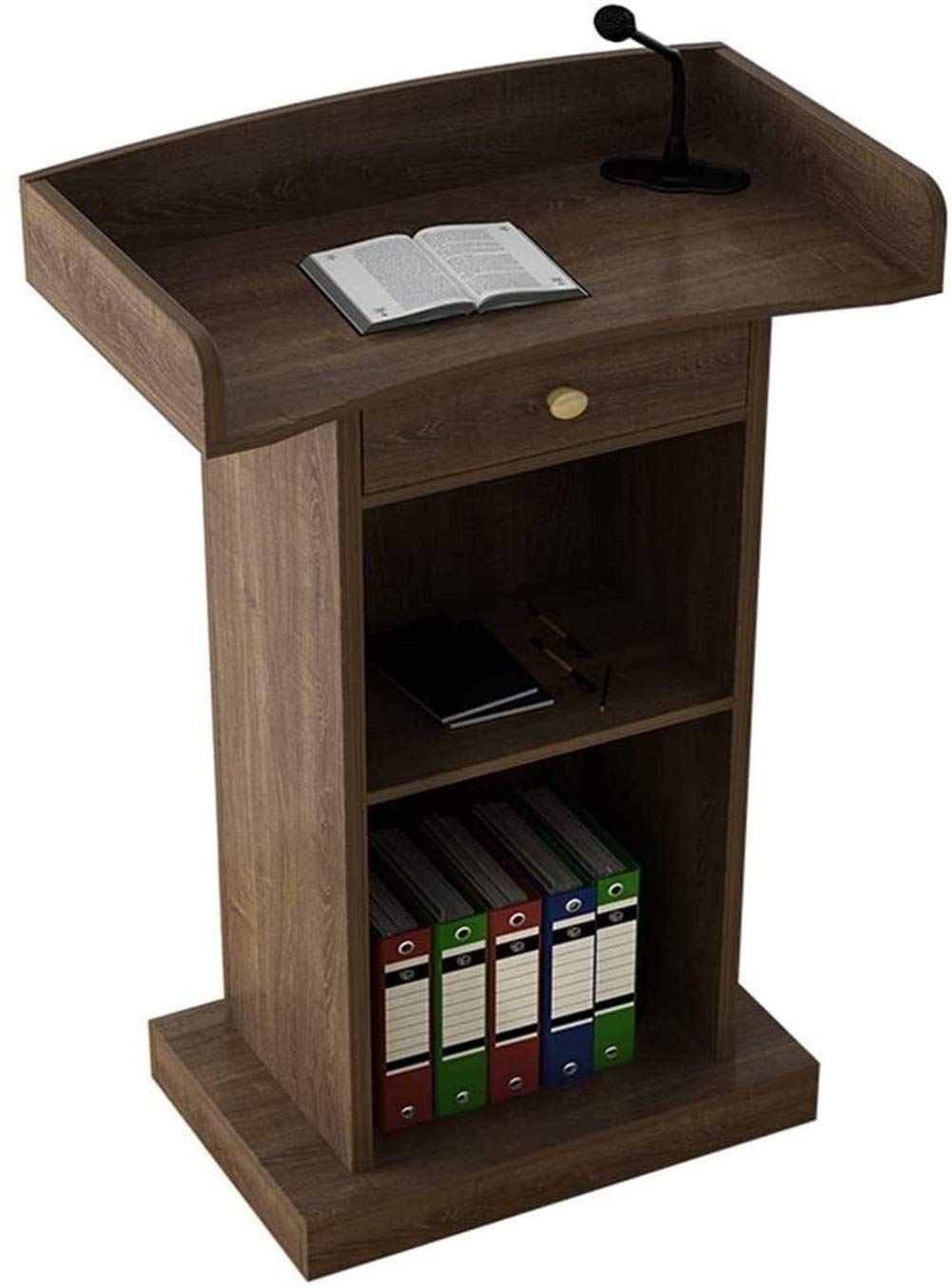 CAMBOS Lectern Podium Stand, Lectern Podium Stand,Podium Speaking Ceremonial Lectern Desk Simple Modern Welcome Shopping Guide Reception Customer Desk Host Stage Presentation Lectern
