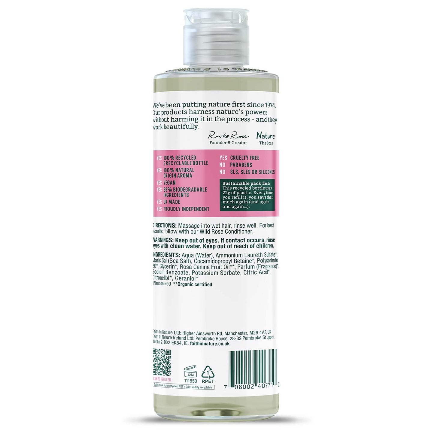 Faith in Nature Wild Rose Shampoo 400ml
