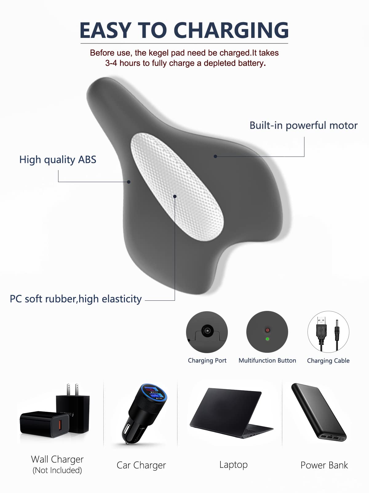 Pelvic Floor Strengthening Device Women,Pelvic Floor Muscle Training,Pelvic Floor Physical Therapy Use for Bladder Control and Pelvic Floor Exercise for Women and Men,Gray