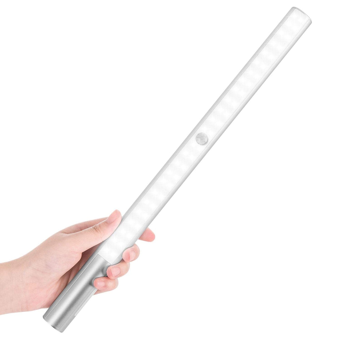 BLS T401 LED Closet Light - Battery Operated, Motion Sensor, 4500mAh, 6000K White Glow, Aluminum, Wireless Under Cabinet Lighting