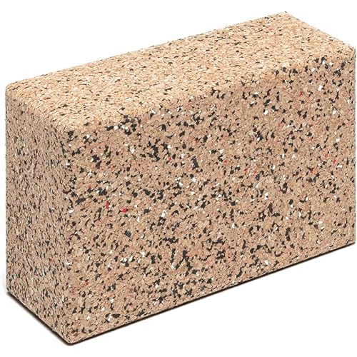 Go4Cork Cork Yoga Block for Yoga, Pilates & Meditation | Non-Slip, Hypoallergenic, Sustainable, Non-Toxic Yoga Block