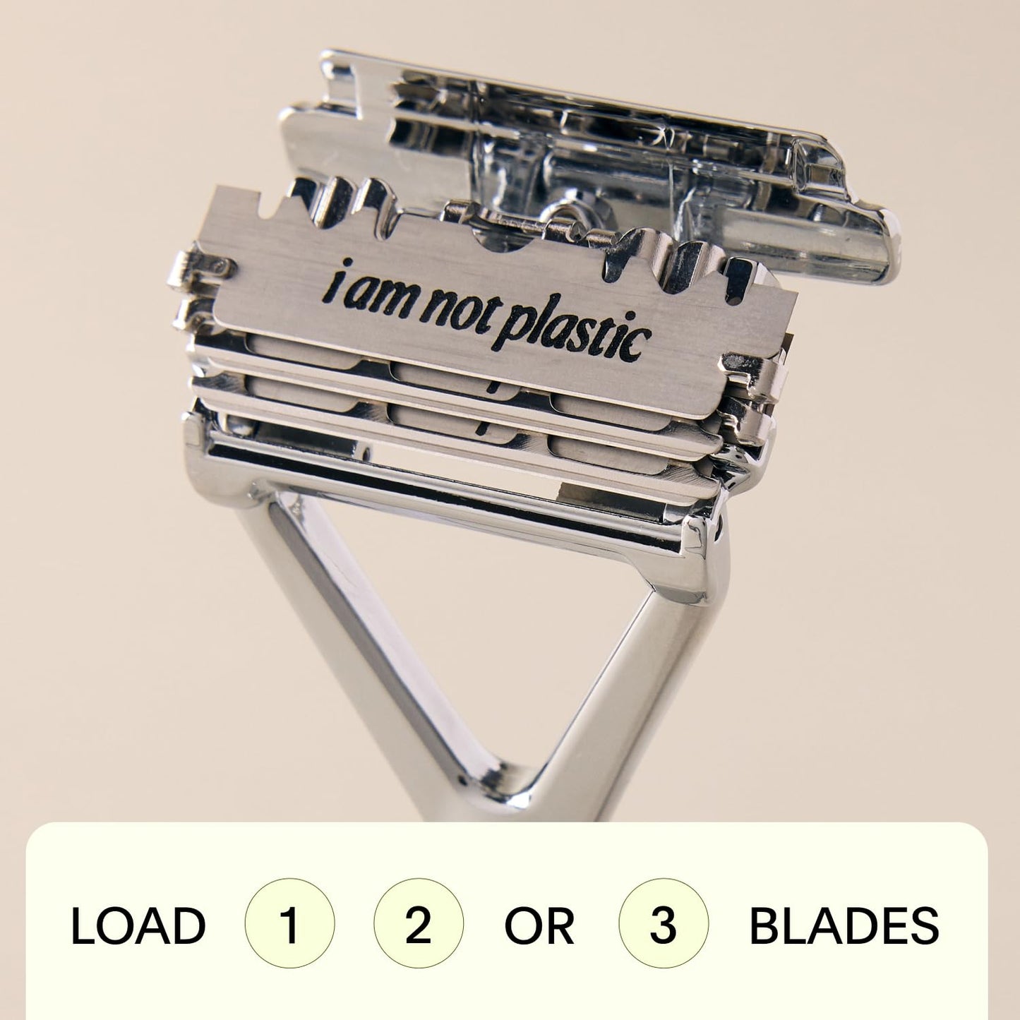 Leaf Shave | Leaf Razor, Black - All-Metal, Eco-Friendly Shaver for Women & Men; Includes 10 Stainless Steel Single-Edge Blades;