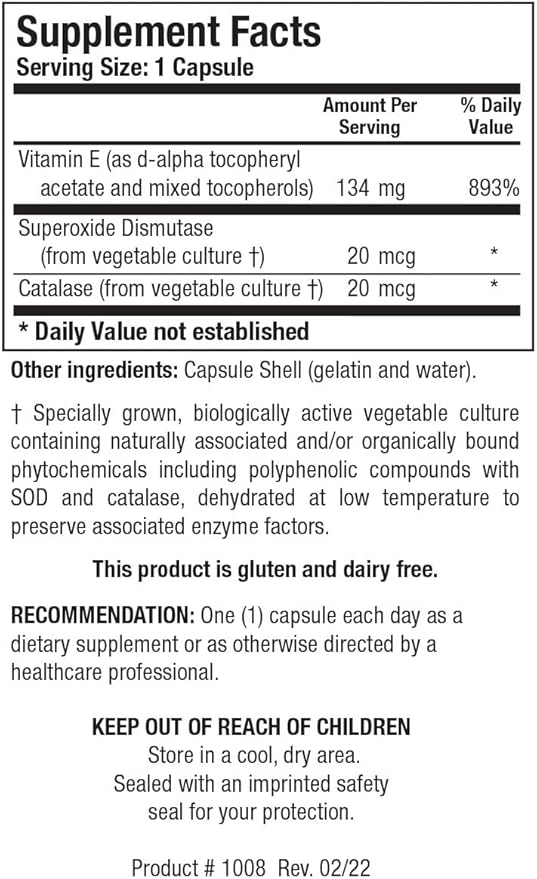Biotics Research E Mulsion 2 Emulsified, Enhanced Absorption, Vitamin E, Mixed Tocopherols, Antioxidant, Cardiovascular Health, Immune Support 90 Capsules