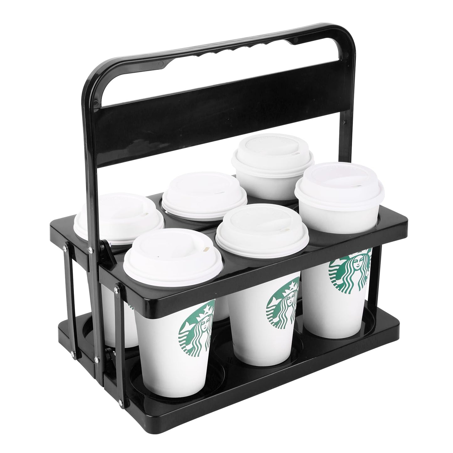 musbus Portable Drink Carrier Suitable for Food Delivery Drivers Accessories, Reusable Cup Holder Carrier with Handle,Perfect for Plastic Drink Holder take Out Cup Carriers for delivery
