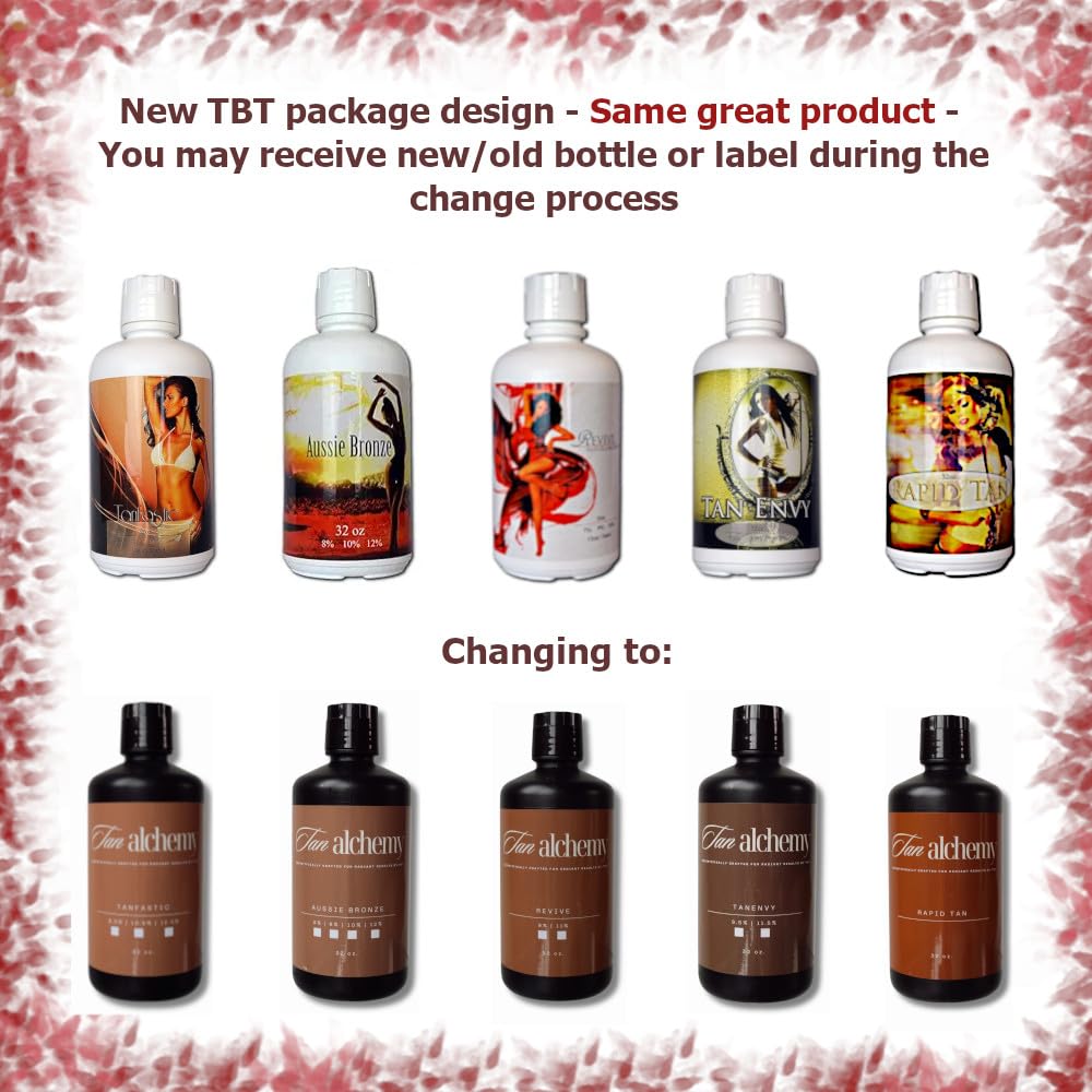 Tampa Bay Tan Spray Tan Solution Tan Alchemy Rapid Tanning Bronze Solution - Sunless Airbrush Spray Tan - 32oz