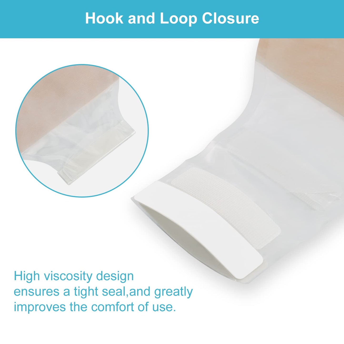 20 PCS Colostomy Bags, Ostomy Supplies,One Piece Drainable Ostomy Pouch with Hook and Loop Closure for Ileostomy Stoma Care, 15mm-60mm Cut to Fit