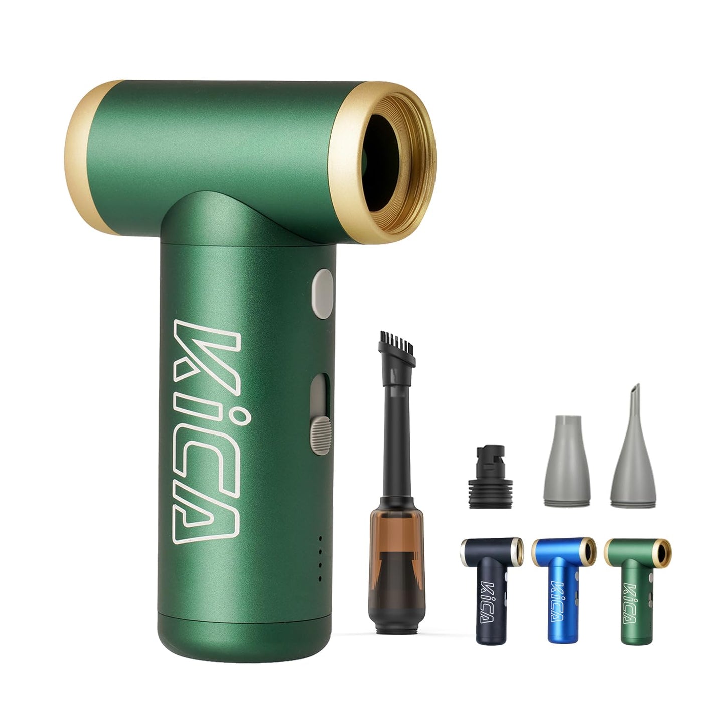 Kica Jetfan 2S Combo Compressed Aircan Substitute,117000Rpm Air Duster Electric Blower For Computerkeyboard Cleaning,Hair Drying