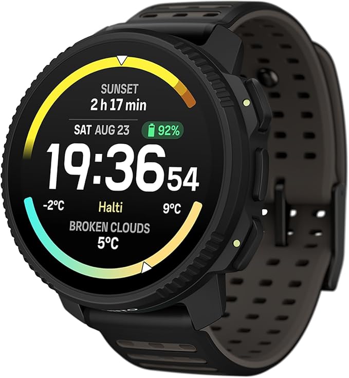SUUNTO Vertical 2 GPS Sport Watch, Bright 1.5” AMOLED Touchscreen, LED Flashlight, 20-Day Battery Life, Offline Maps, Trai...