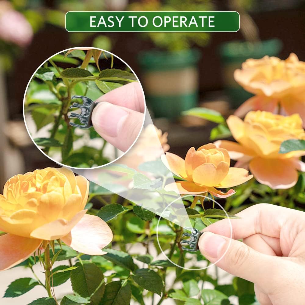 Orchid Clips, ARRITZ 100pcs Garden Plant Clips for Vines Flowers Keep Stems Vines Flowers Grow Upright