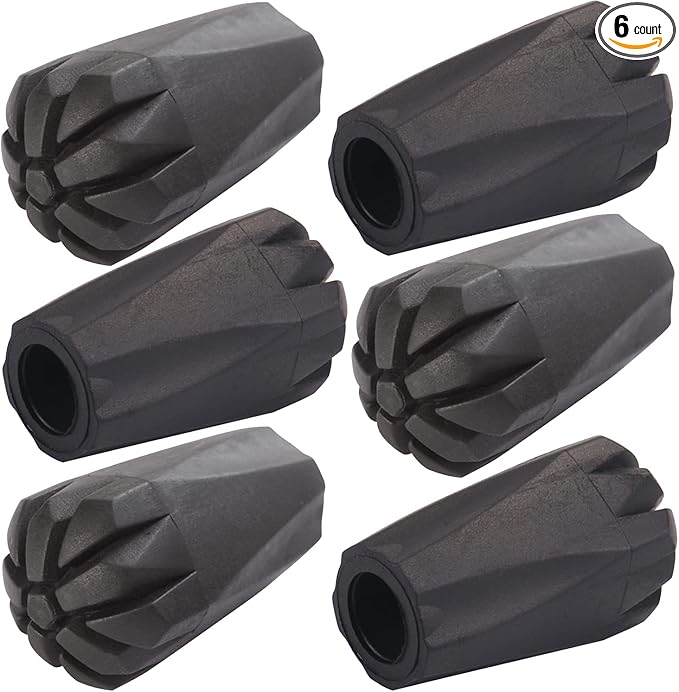 Diooid Trekking Pole Accessories Extra Thick and Wear Resisting Rubber Tips Snow Support Mud Support for Hiking Poles for ...