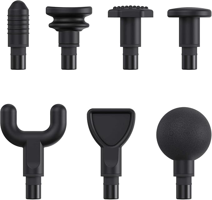 Mebak 3 Massage Gun Heads - Replaceable 7 Different Attachment Heads Set, Original