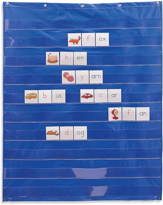 Learning Resources Standard Pocket Chart, Classroom Supplies, Homeschool, Back to School,Gifts for Teachers, Pocket Chart, Ages 3+