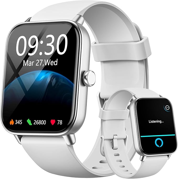 aeac Smart Watch for Men/Women Android & iPhone, Alexa Built-in, 1.8" Touch Screen Fitness Tracker with Answer/Make Calls,...