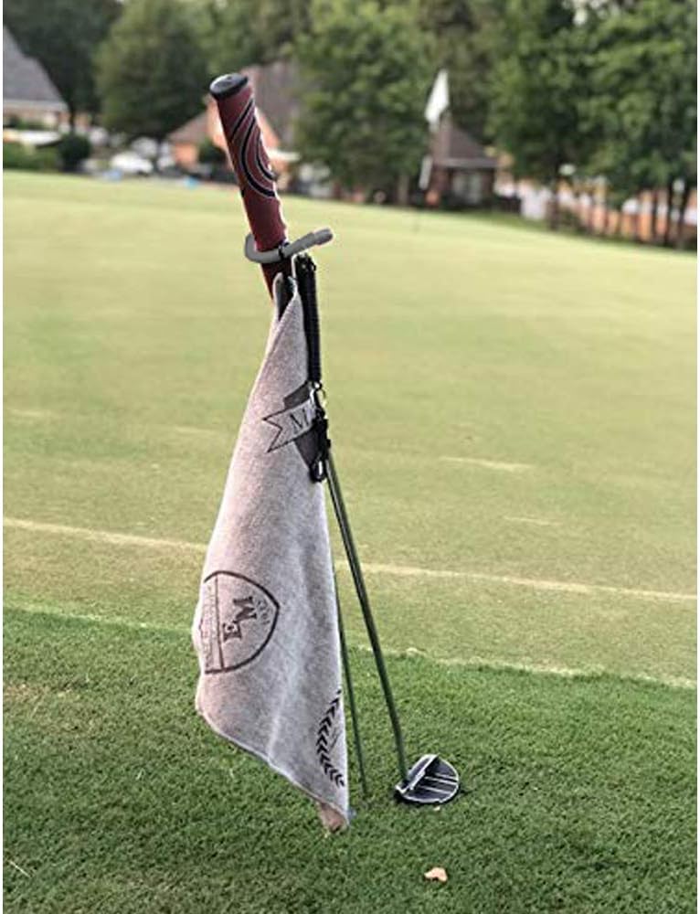 V-Shaped Golf Club Stand Keeps Your Clubs Clean, Dry & Visible, V-Stick Club Stand Made of Highly Durable Stainless Steel - Easy to Carry Golf Club Holder