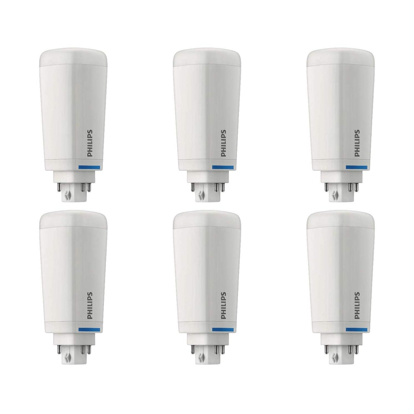 Philips Led Frosted Dimmable Cfl Replacement, 1200 Lumen, Soft White, 10.5W=26W, G24Q Base, Pack Of 6