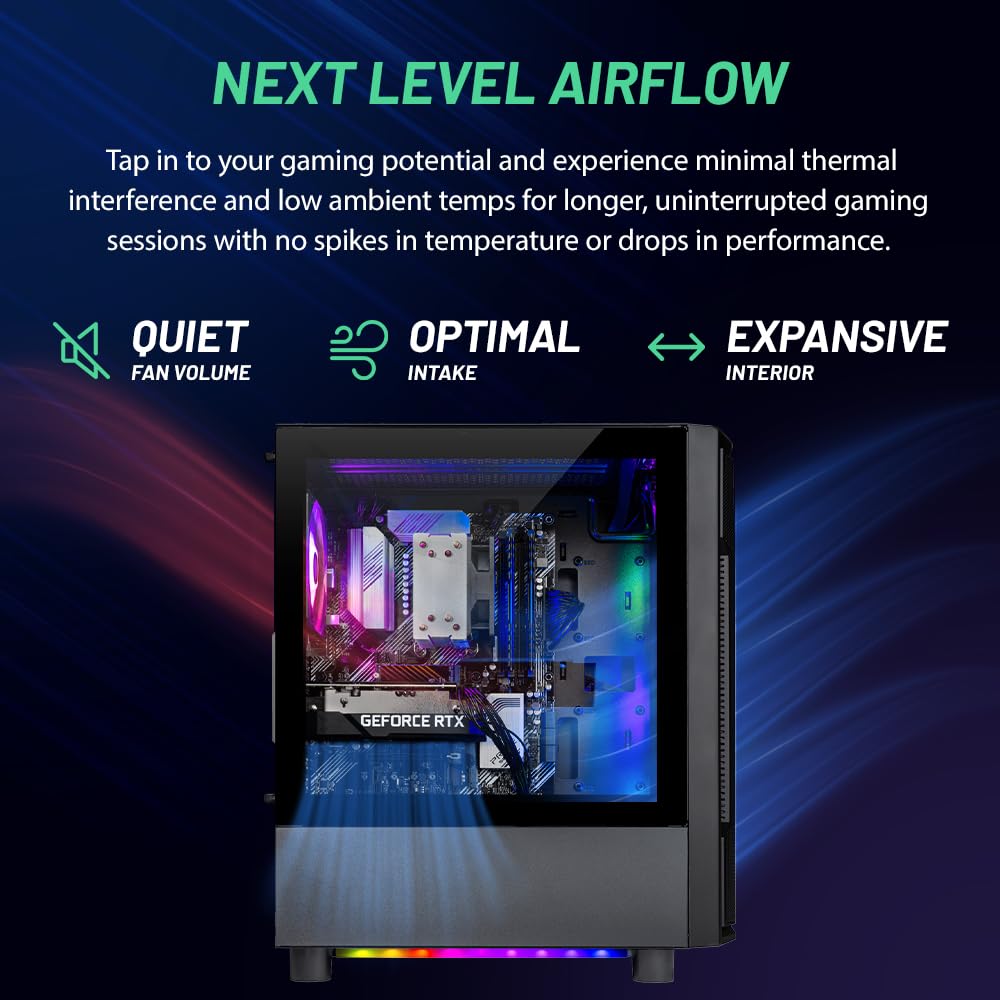 Skytech Gaming Shadow Gaming Pc Desktop - Amd Ryzen 5 5600X 3.7 Ghz, Nvidia Rtx 4060, 1Tb Nvme Ssd, 16Gb Ddr4 Ram 3200, 600W Gol