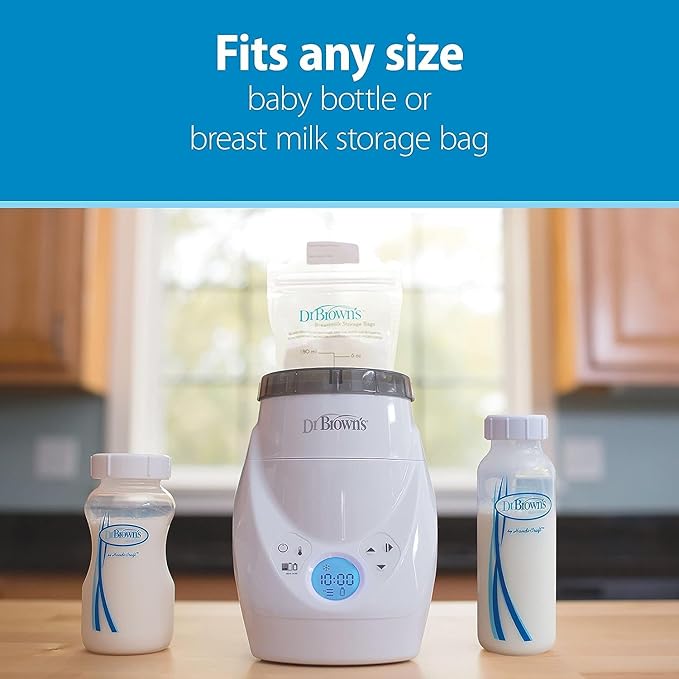 Dr. Brown’s Natural Flow MilkSPA Breastmilk and Bottle Warmer + Breastmilk Storage Bags, 100 Count