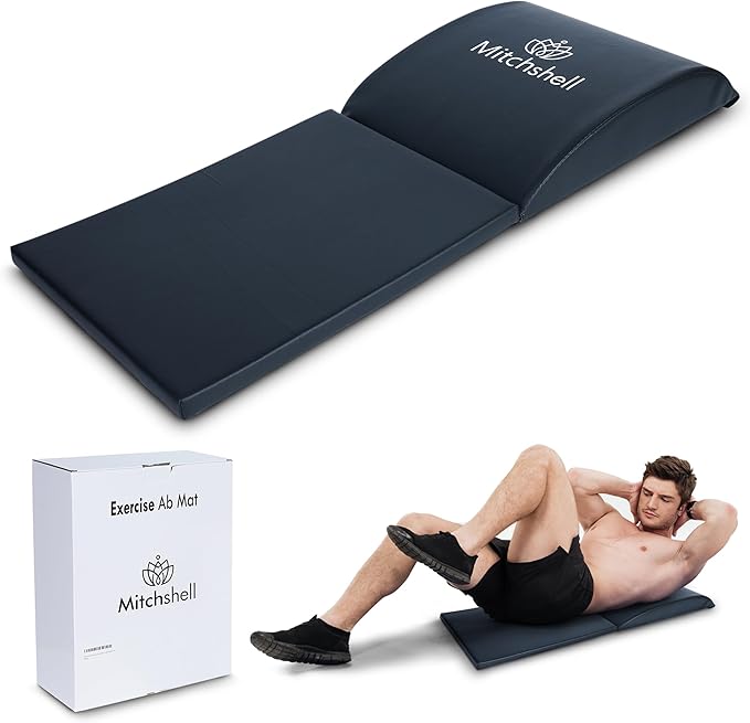 Sit-up Mat for Exercise - High-Density Foam Structure Abdominal Sit-up Pad - Folding Mat Exercise for Full-Range Ab Motion...