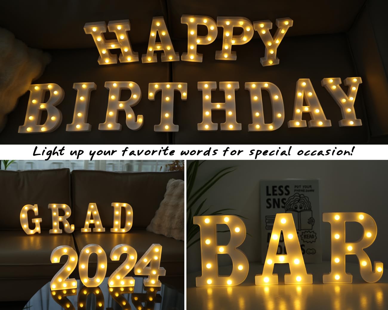 Ifdgctk Light Up Numbers  Led Letters Lights 10 Number  Decorative Lighted Letters  Battery Powered Led Light Up Number For Party  Bar  Night Light  Home Decor(Number 9)