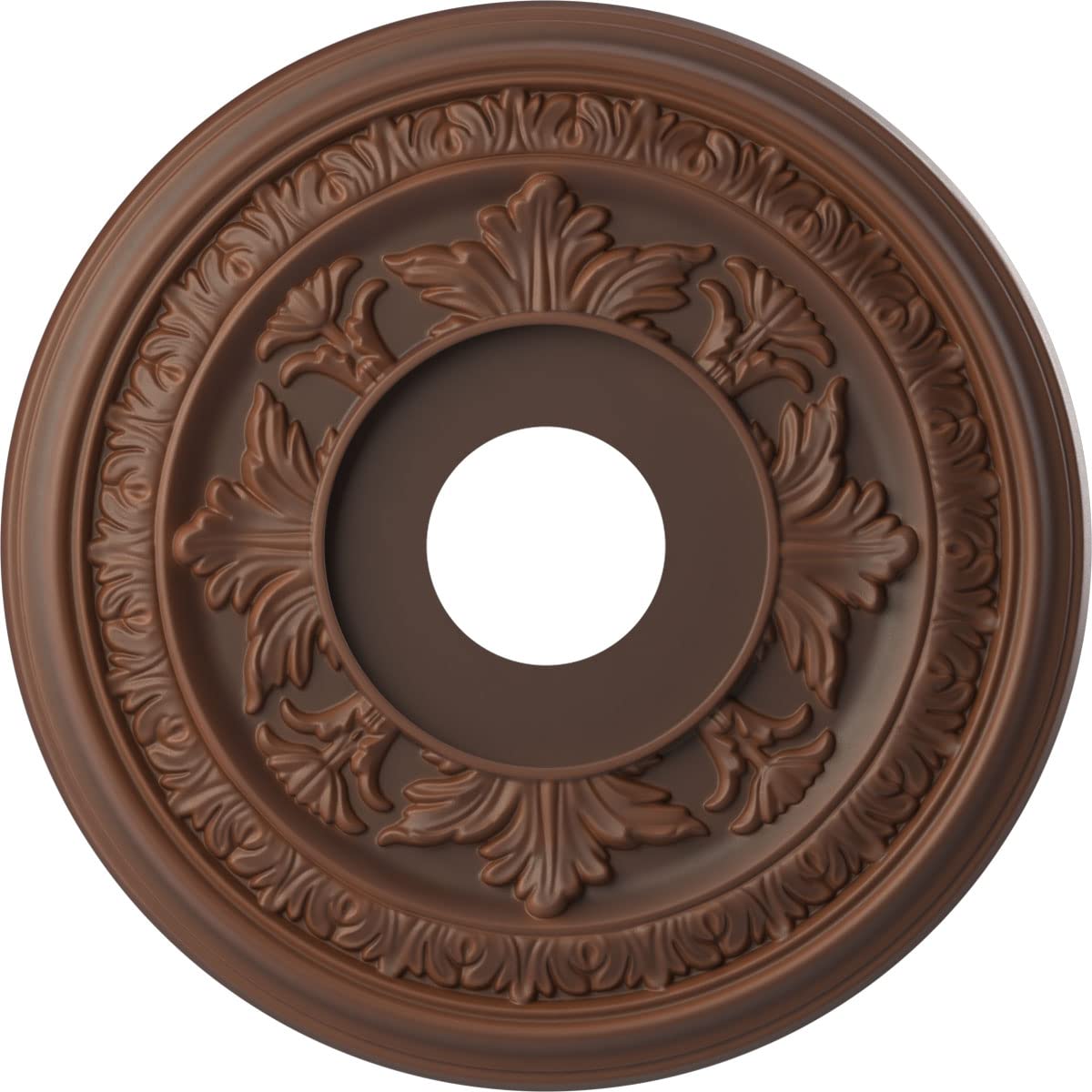 Ekena Millwork Cmp16Badru Baltimore Thermoformed Pvc Ceiling Medallion (Fits Canopies Up To 6 1/2), 16Od X 3 1/2Id X 1P, Univers
