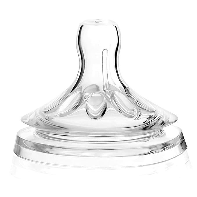 Bottle Nipples 9×5×5 4Pcs Bottle Nipples Transparent Soft Silicone Baby Bottles Nipples for 6 to 12 Month Old Infant
