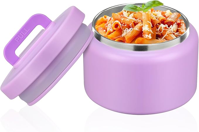 PIQUEBAR 8oz Kids Thermo for Hot Food,Small Lunch Thermos Food Container Stainless Steel,Easy Open Wide Mouth Thermo for Hot Cold Food for Preschool Travel