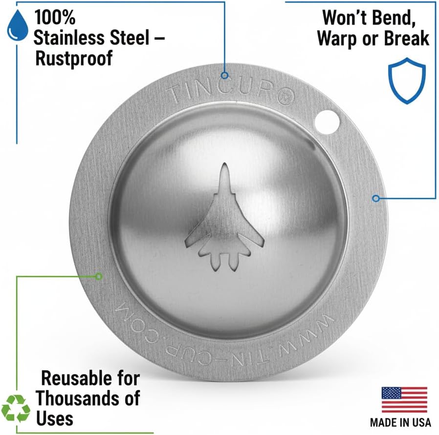 Tin Cup Golf Ball Marker Stencil - Premium Personalization Tool for Golfers - Custom Design Ball Marker - Golf Accessories Gift for Men and Women- Made in The USA