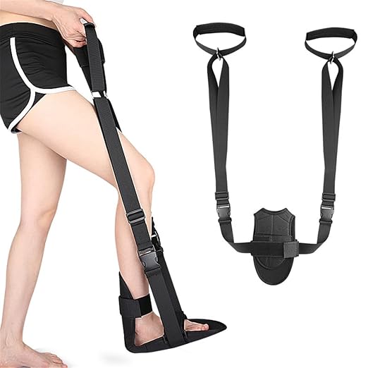 Foot and Calf Stretcher, Adjustable Stretch Band for Plantar Fasciitis Achilles Tendonitis Heel Spurs Foot Drop, Leg Stret...