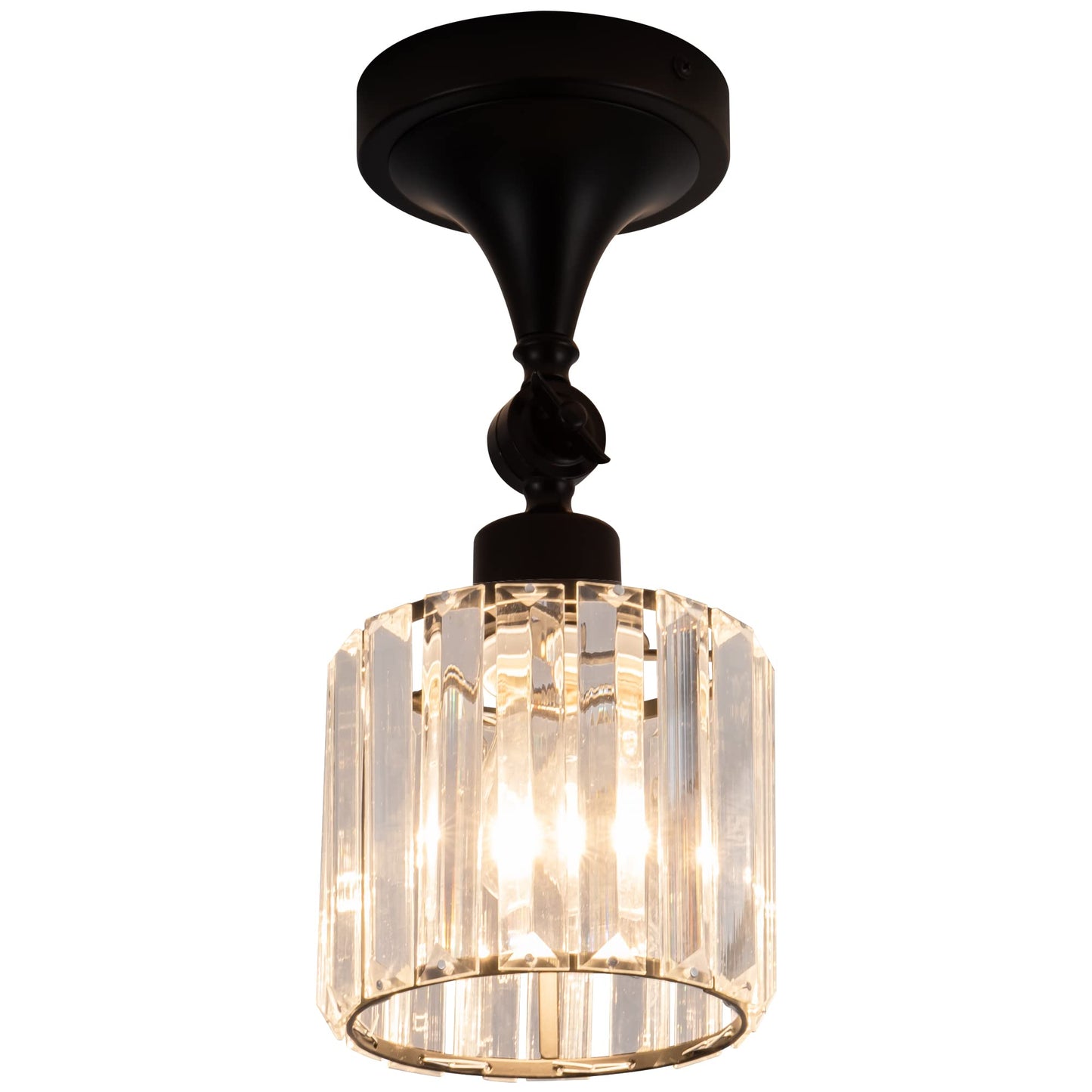 Edzemuwa Flush Mount Ceiling Light Fixture Modern Black Entryway Light Fixtures Farmhouse Lighting For Porch Hallway Kitchen Bedroom